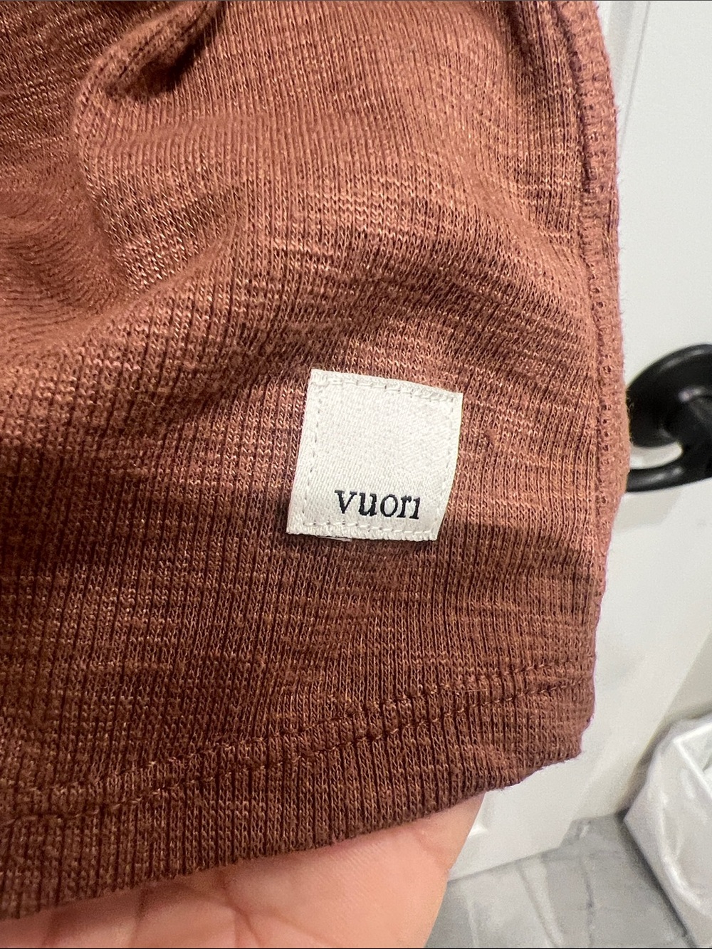 Vuori Ribbed Tank Top - Rust - Picture 3 of 4